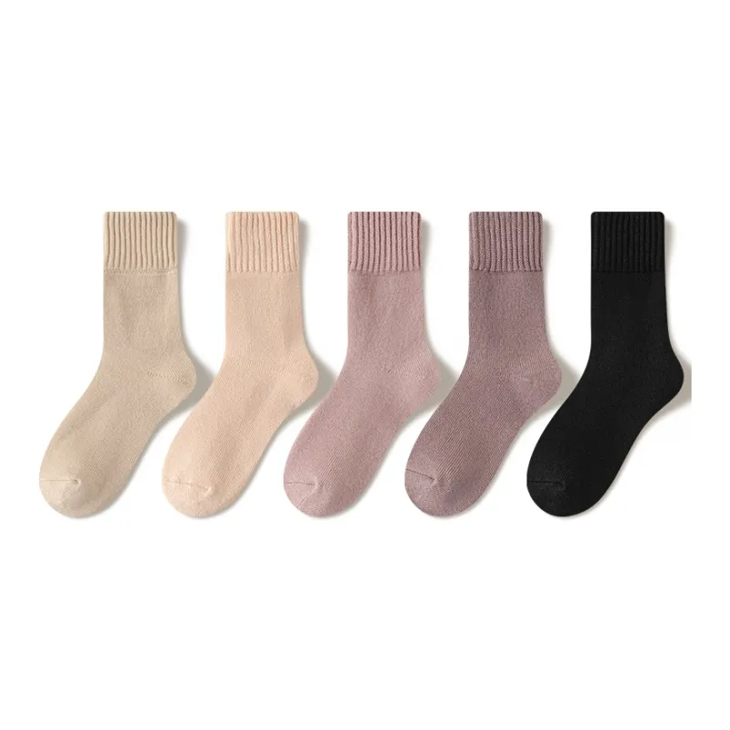 JIAZINI Mid-Calf Socks Women's 5 Pack-10