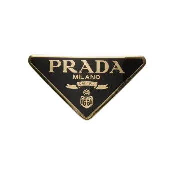 PRADA Triangle Logo Hair Clip