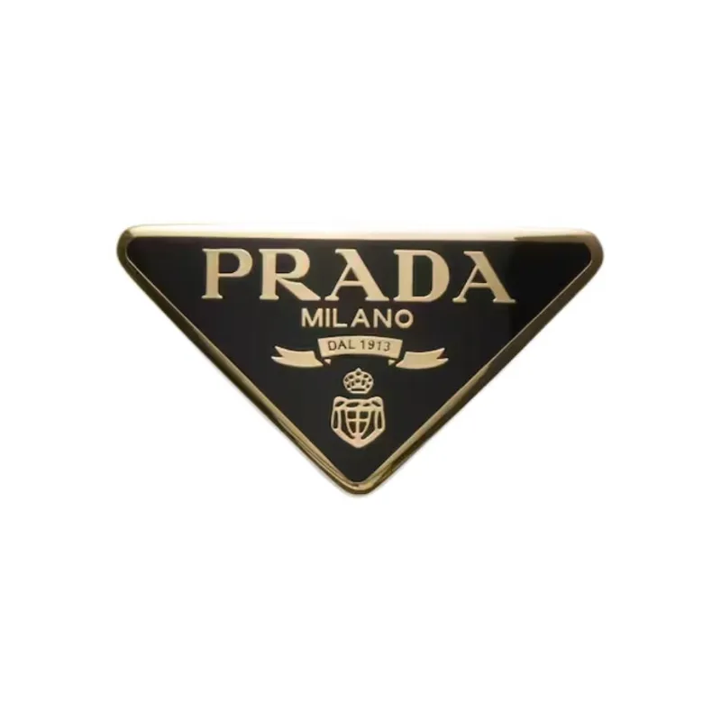 PRADA Triangle Logo Hair Clip-0