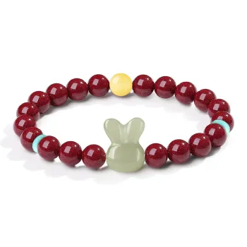 PUTUOSHANWENCHUANG Cinnabar Bracelets Women's