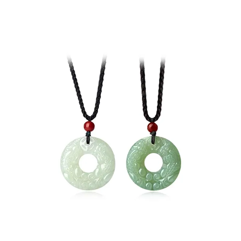 Bailijin Hetian Jade Necklaces Green Jade Unisex-4