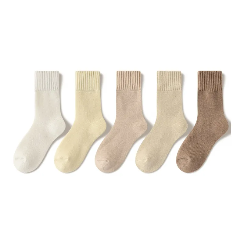 JIAZINI Mid-Calf Socks Women's 5 Pack-5