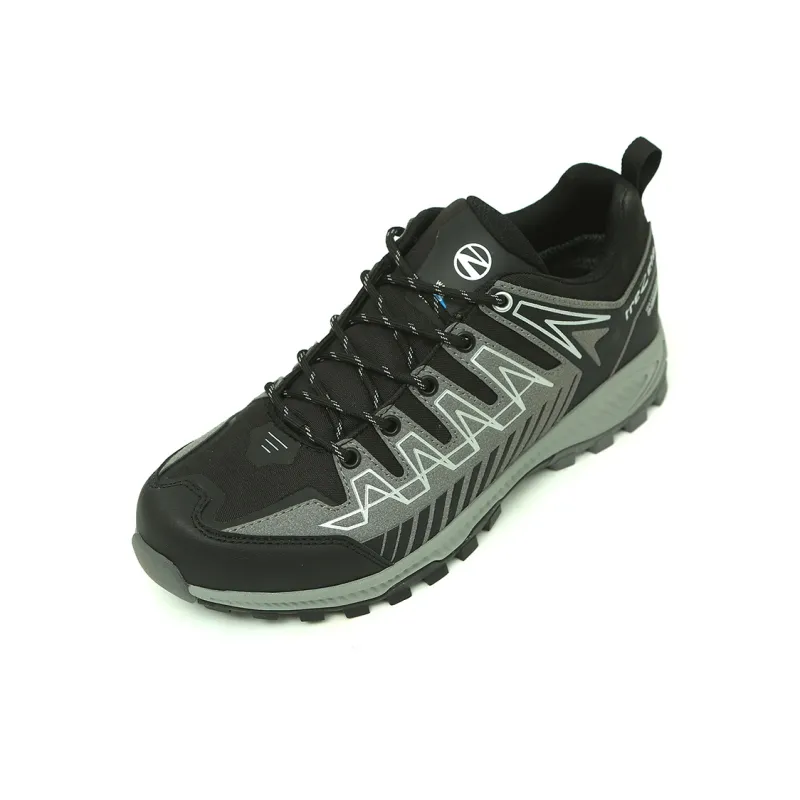 TREZETA Wear Resistant Slip Resistant Low Top Trekking Shoes Men's Black Green-2