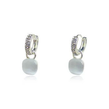 ERXI S925 Sterling Silver Needle Earrings Women's