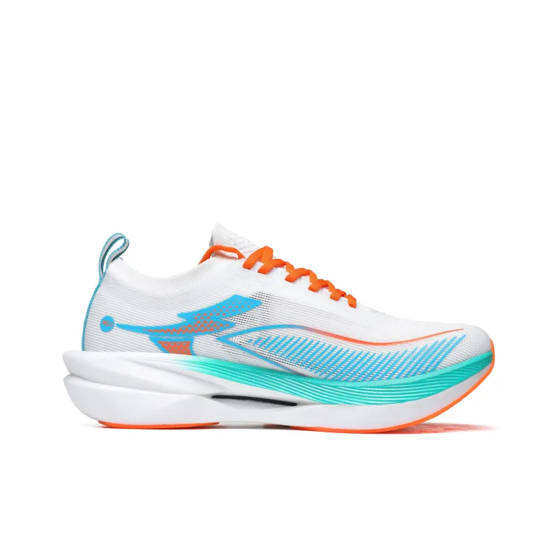 WANBUZHE Running Shoes Unisex Low Top White, Blue, Orange-2