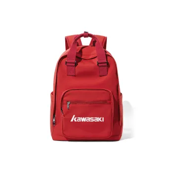 Kawasaki Fabric Backpack Unisex Red/Ecru/Black/Pink Purple
