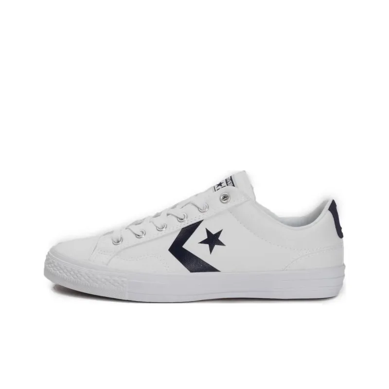 Converse All Star Non-slip Lightweight Low-Top Canvas Shoes Men's White-0