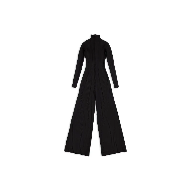 Balenciaga FW22 Jumpsuit Slim Fit Women's Black-1