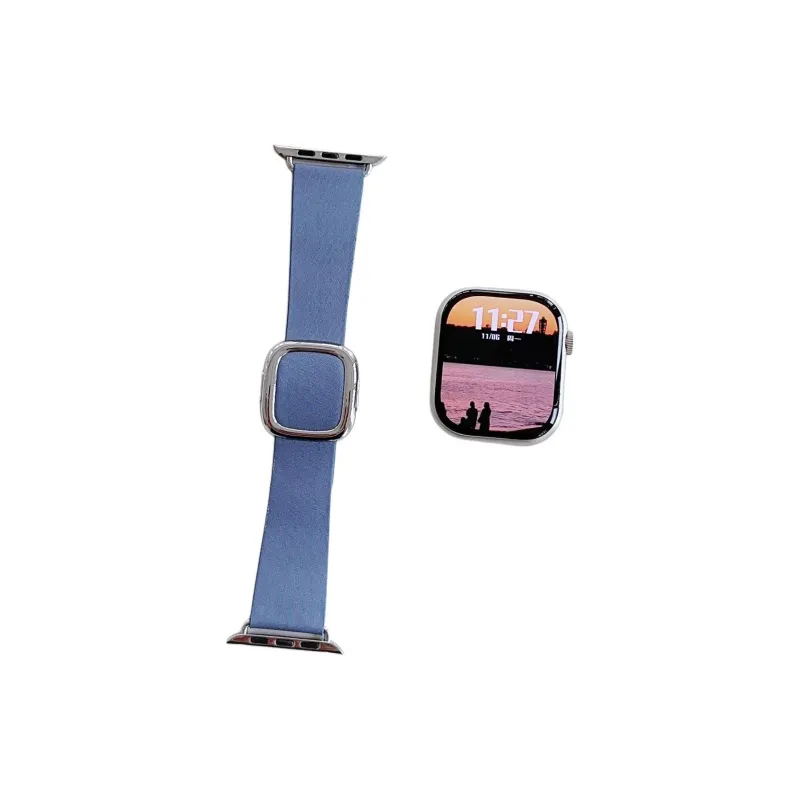 Bevichi Watch Band Apple Compatibility Genuine Leather Material-2