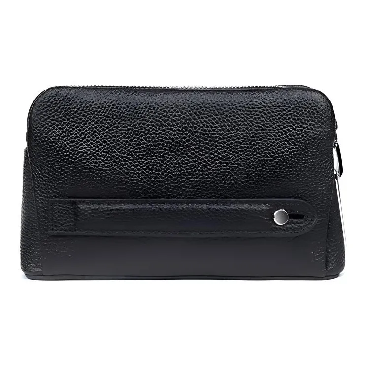 LARTIGENT Multifunction Business Cow Leather Clutch Regular Men's Black-3
