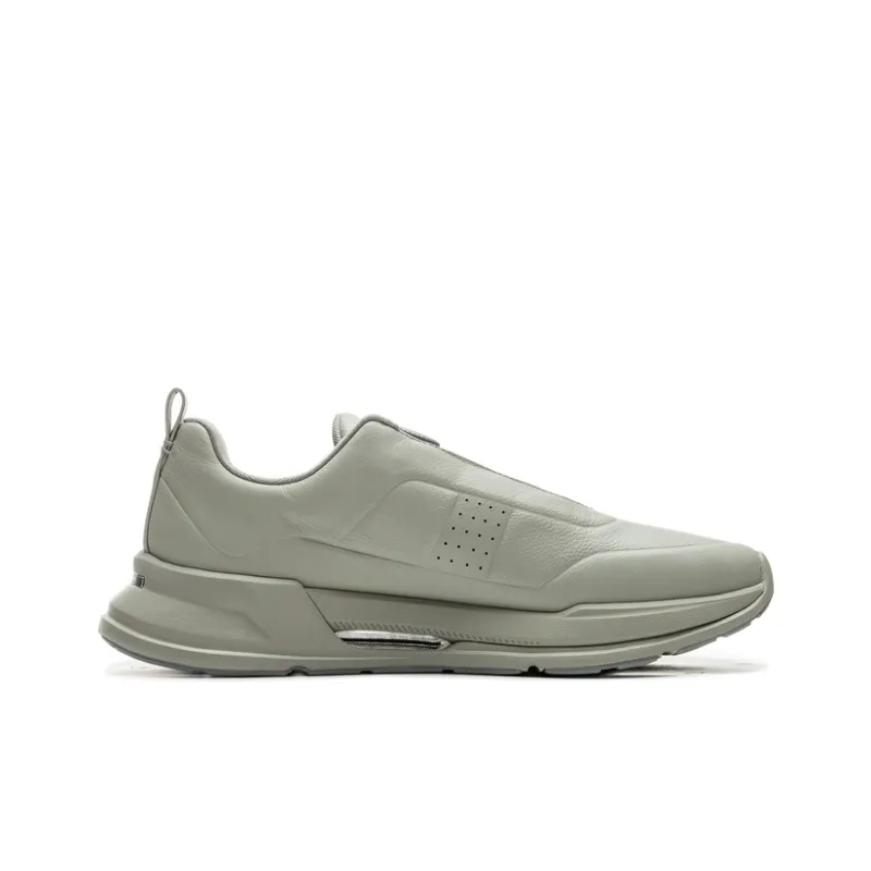 LI-NING 1990 Commuter Series Wear-Resistant Slip-Resistant Low-Top Casual Running Shoes Men's Earth Frost Gray-1