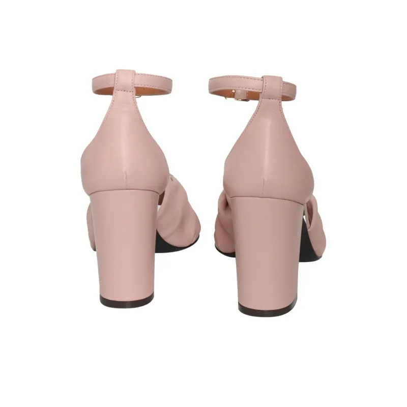 Via Roma 15 Tom One Strap Sandals Women's Pink-4
