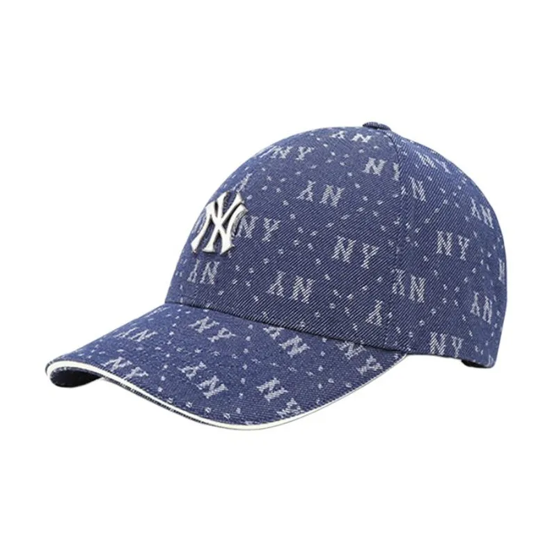 MLB Cotton Baseball Caps Unisex Light Blue/Dark Blue-0