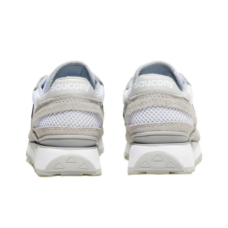 Saucony Shadow Original Anti Slip Wear Resistant Low Top Casual Running Shoes Unisex White-3