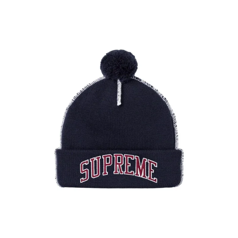 Supreme Contrast Stitch Beanie-2