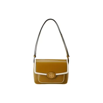 TORY BURCH Calfskin Crossbody Bags Shoulder Bags Women's Brown Yellow