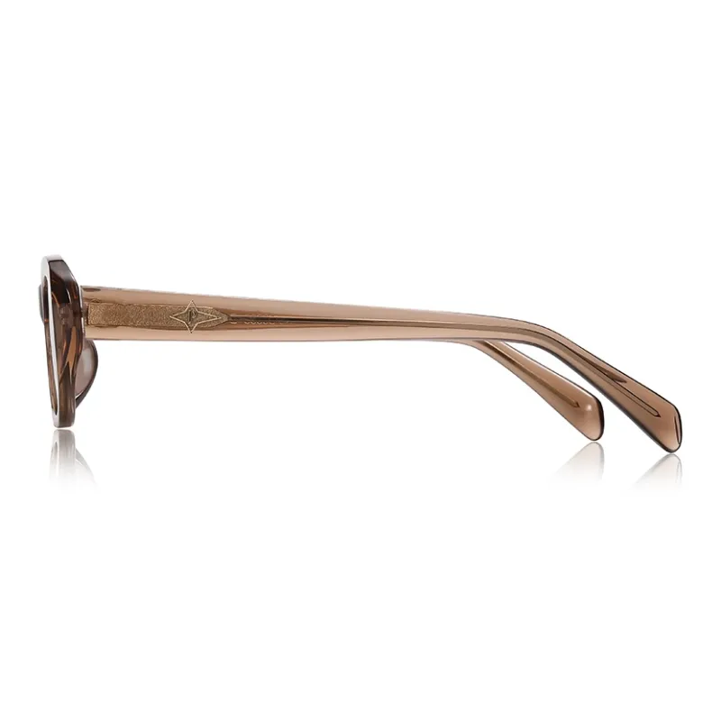 Prsr Plate Frame Irregular Shape Glasses Unisex-10