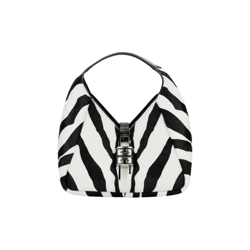 Givenchy G Hobo Shoulder Bag Mini Zebra Print Black/White-1