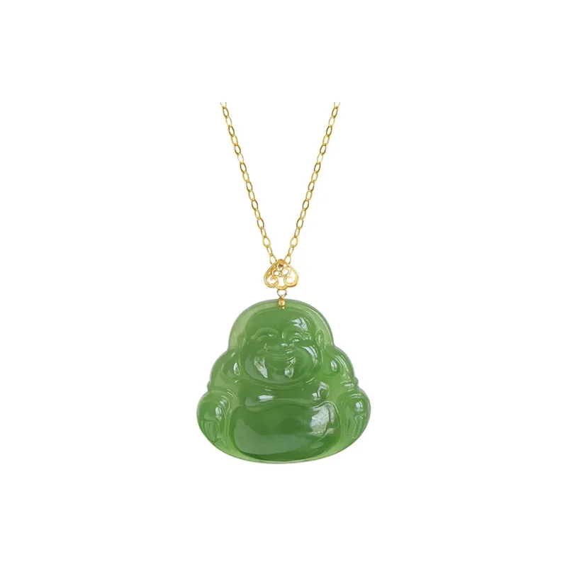 ZHANGKAKA Hetian Jade Pendants Jasper Women's-0