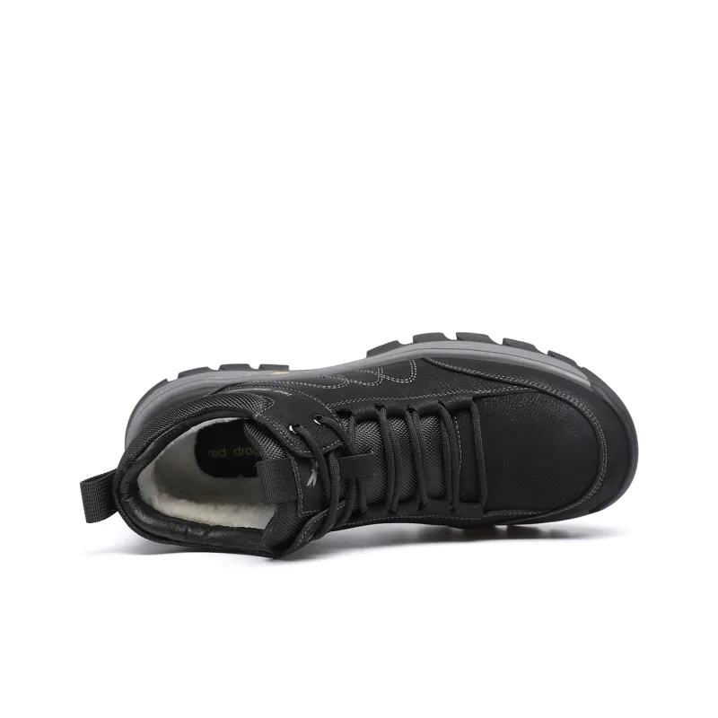 RED DRAGONFLY Hiking / Trekking Shoes Men High Top Black Gray-3