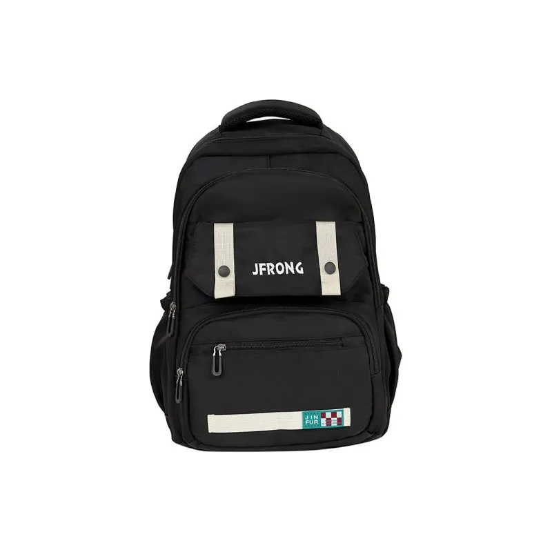 LUVISTRUE Nylon Fabric Backpack And Laptop Bag Regular Unisex Ecru/Black/Red/Khaki-6