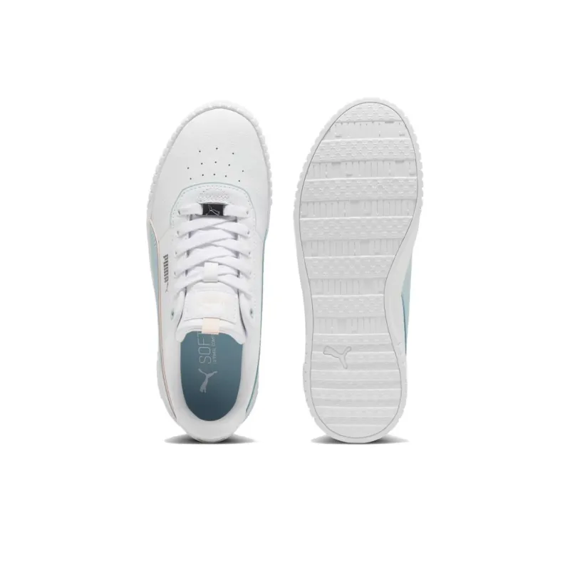 PUMA Carina 2.0 Anti Slip Wear Resistant Low Top Skateboard Shoes Women's White-3