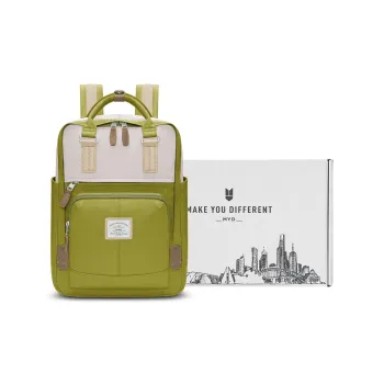 MYD Polyamide Backpack Medium Size Unisex Avocado Kernel