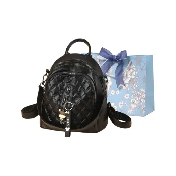 REDOO PU Backpack Regular Women's Black