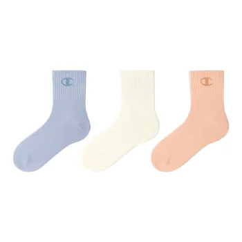 Champion Mid Calf Socks Unisex 3 Pack Mixed Color