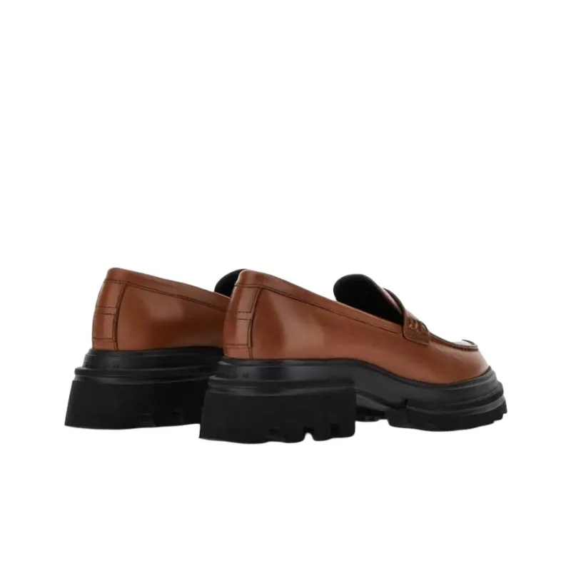 HOGAN Round Toe Slip On Loafers Women's-3