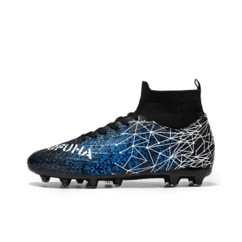 BIANSULONG Soccer Shoes Unisex Low Top Black
