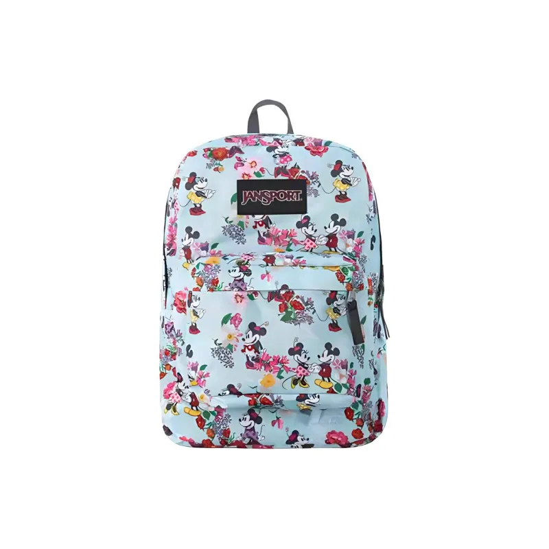 JanSport X Disney Collaboration Polyester Backpack Medium Size Unisex Mickey Print-1