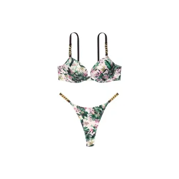 Victoria's Secret Underwear Set Women's Palm Tree Print