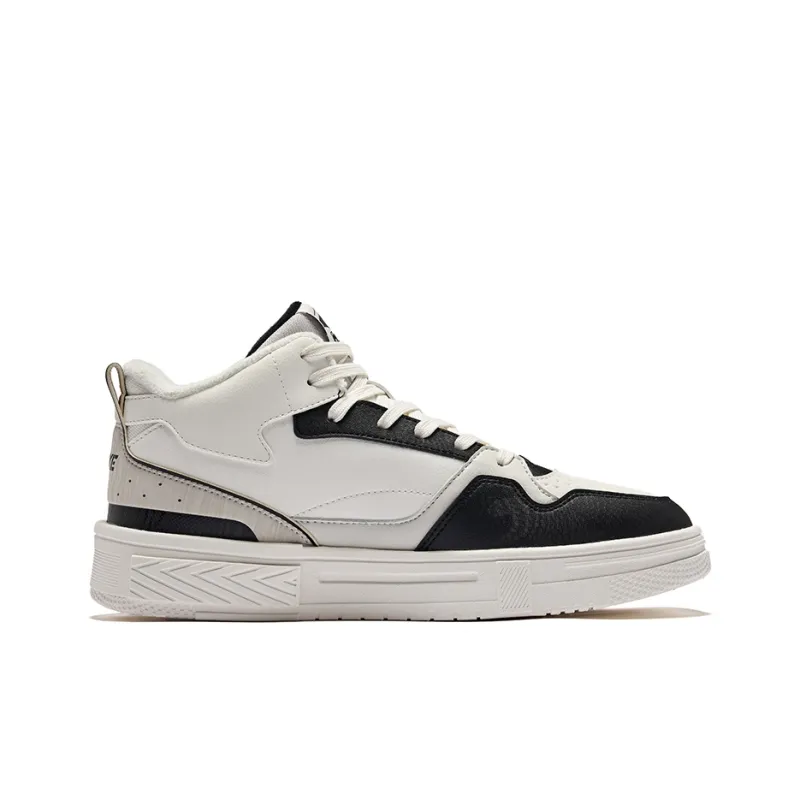Erke Conquer 3 Warm Slip Resistant High Top Skateboard Shoes Men's Microcrystal White/Jet Black-1