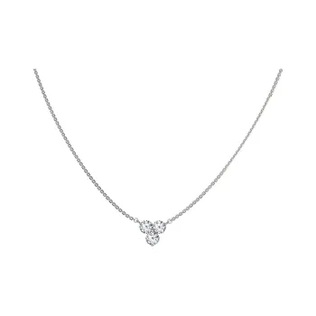 ICE ROCK Titanium Steel Necklaces Women's Silver