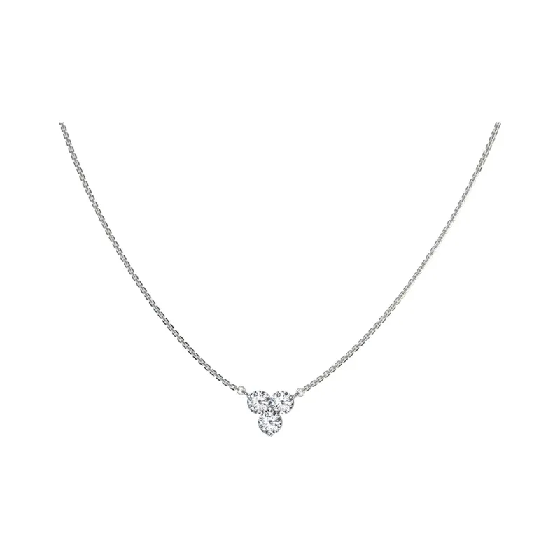 ICE ROCK Titanium Steel Necklaces Women's Silver-0