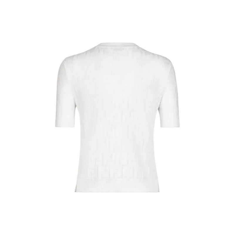 FENDI By Marc Jacobs Viscose And Cotton Sweater White-1
