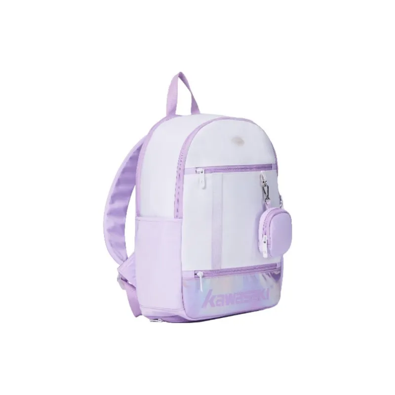 Kawasaki Fabric Backpack Regular Unisex Purple/Beige/Blue-1