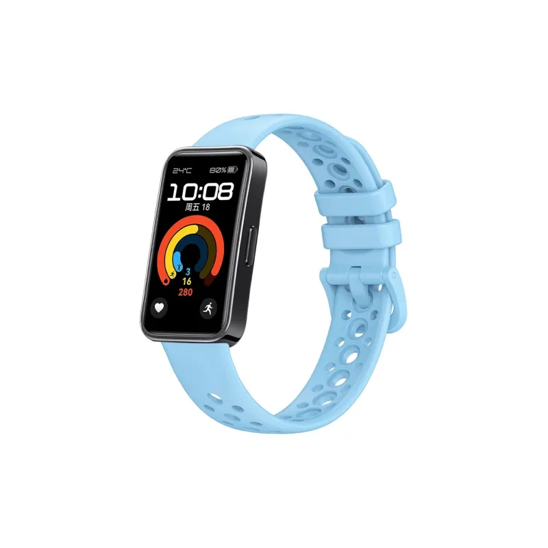 FZRT Watch Band Huawei Compatibility Official Solid Color Skin Friendly Mesh Silicone Strap Silicone Material-7