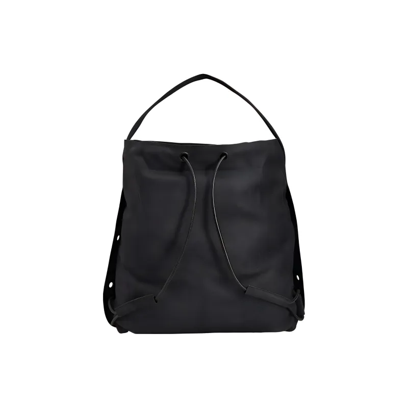 Y 3 Cow Leather Gym Bag, Crossbody Bag, Shoulder Bag Regular Men's Black-4
