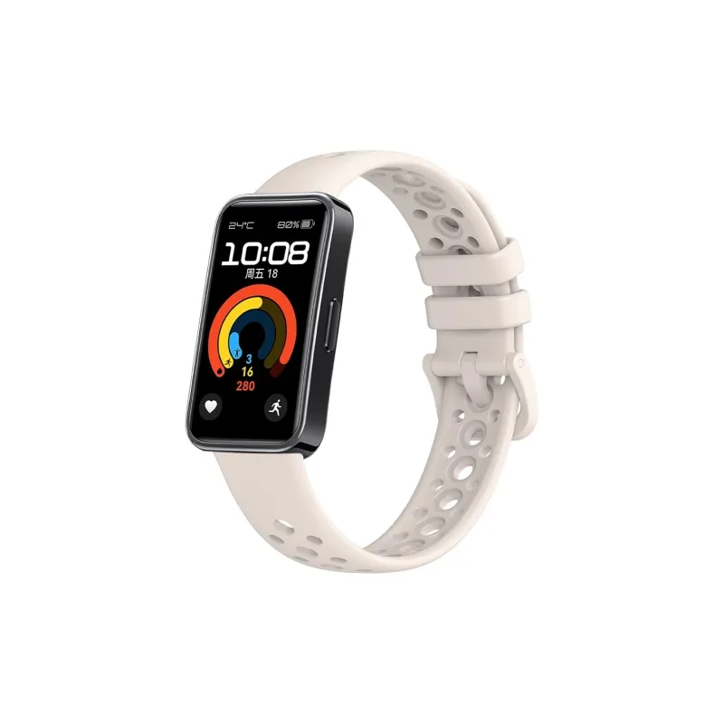 FZRT Watch Band Huawei Compatibility Official Solid Color Skin Friendly Mesh Silicone Strap Silicone Material-6