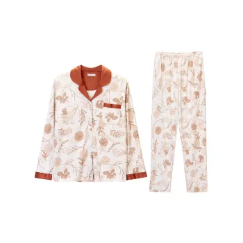 DAERLI Pajama Set Women's Beige