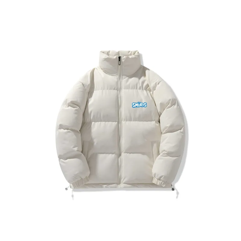 The Smurfs Puffer Jacket Unisex Black-3