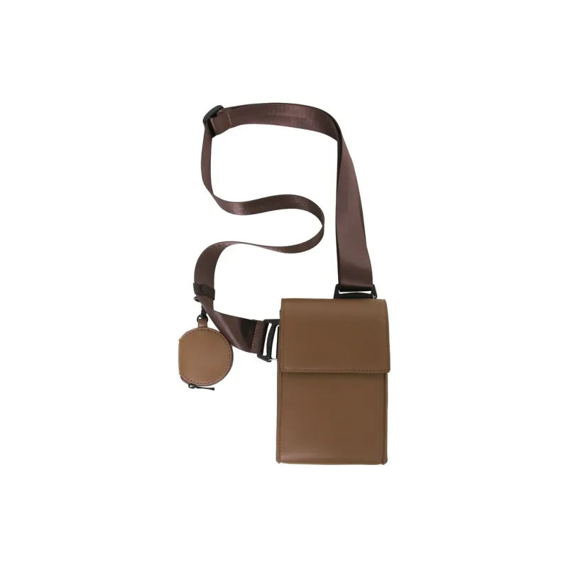 DALO PU Shoulder Bag Crossbody Bag Unisex Black/Brown-7