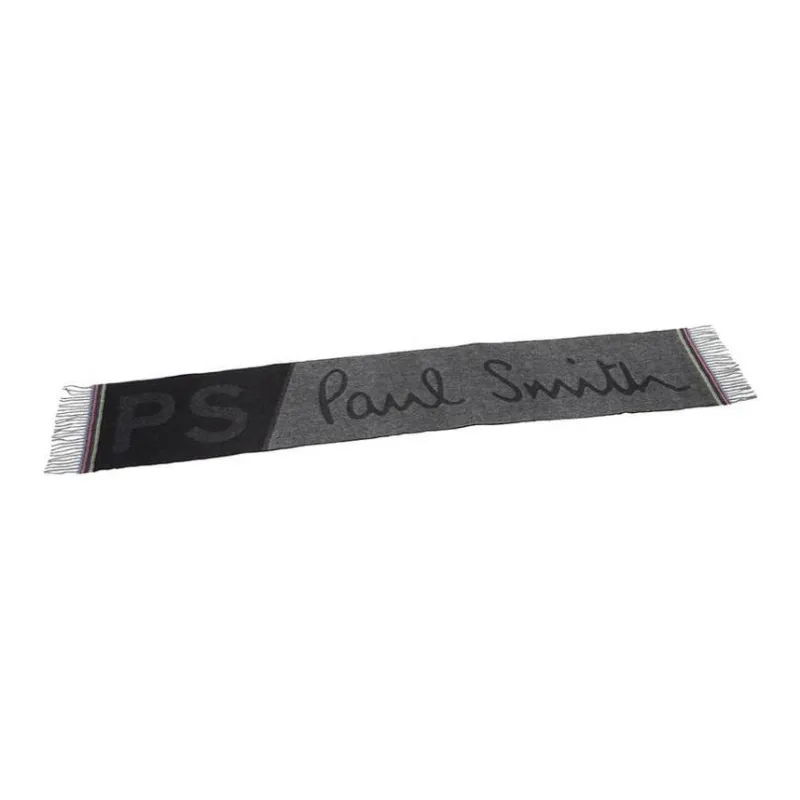 Paul Smith Acrylic Wool Knit Scarves Unisex Black-4