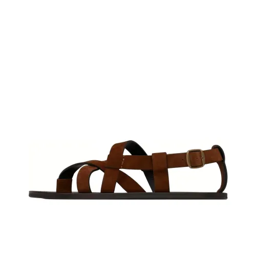 SAINT LAURENT Strap Sandals Men's Dark Brown