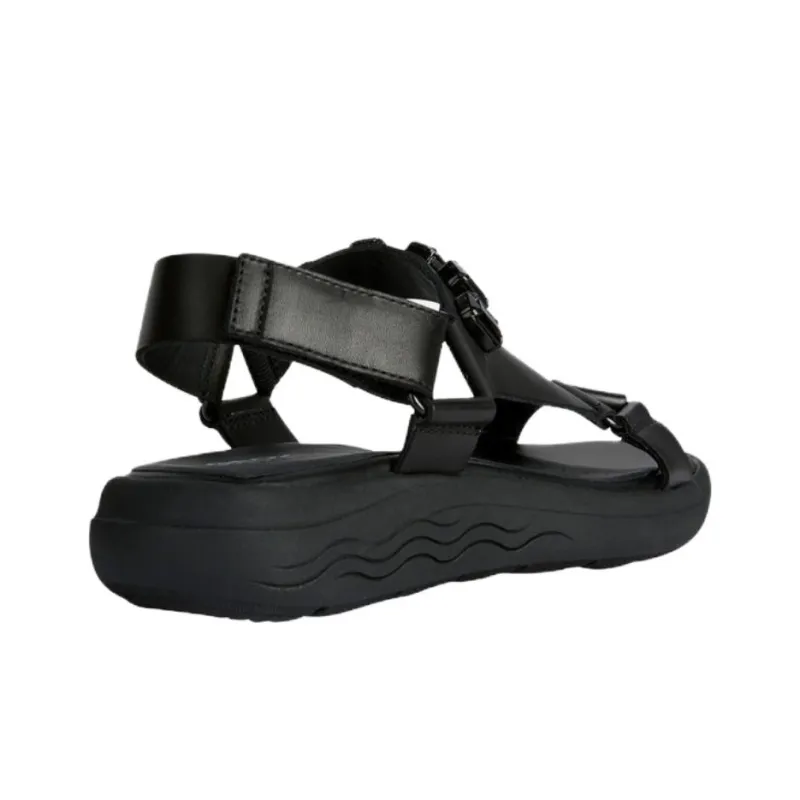 GEOX Spherica Ec5w Beach Sandals Women's Black-2