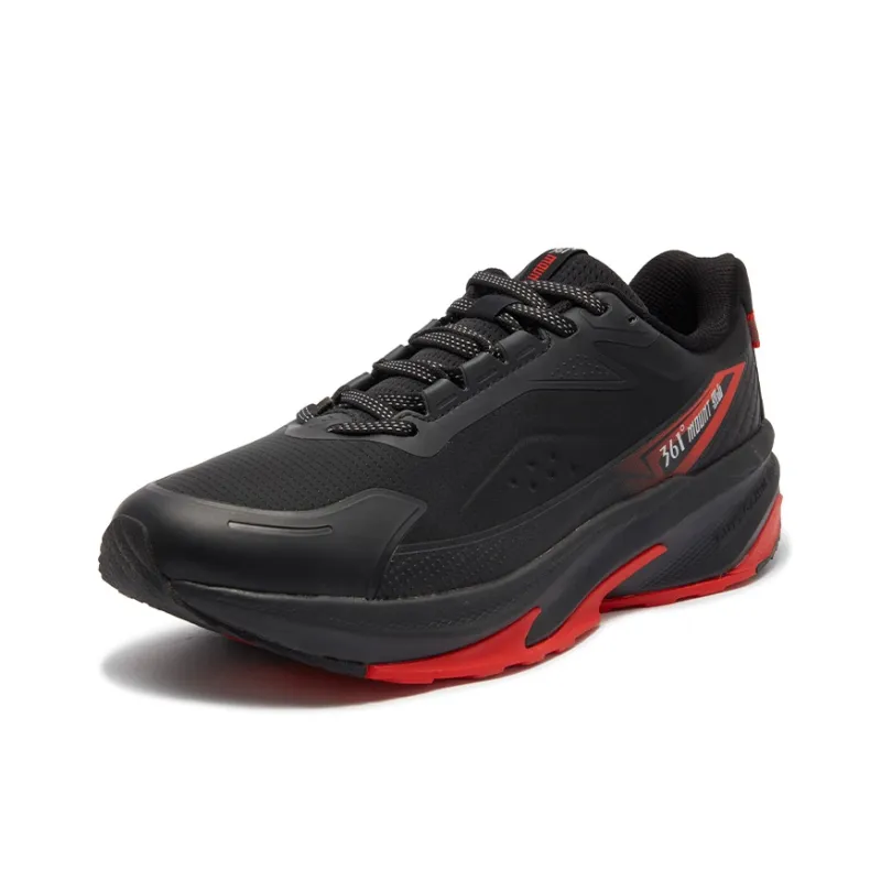 361° Slip Resistant, Abrasion Resistant, Waterproof Low Top Casual Running Shoes Men's Black Red-1