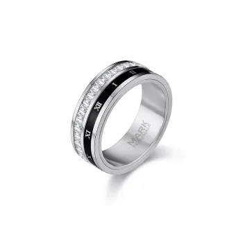 FAIRWHALE Titanium Steel Zircon Rings Unisex