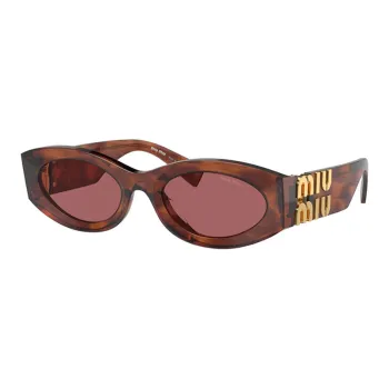 MIU MIU Logo lettering Oval frame Sunglasses